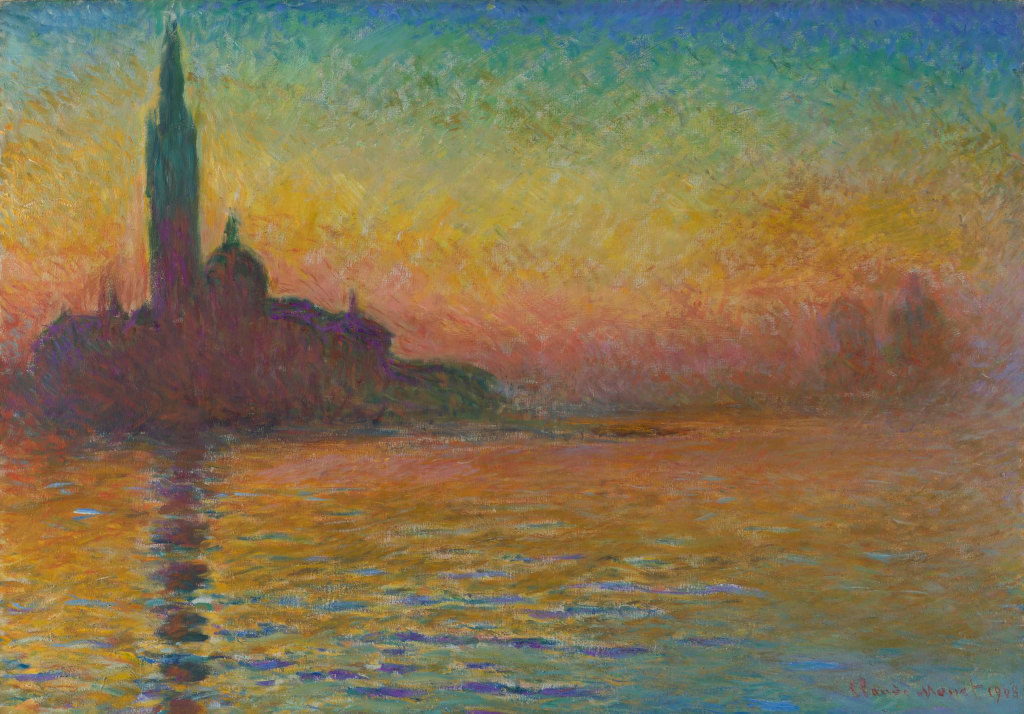 Sunset in Venice (San Giorgio Maggiore at Dusk) Claude Monet